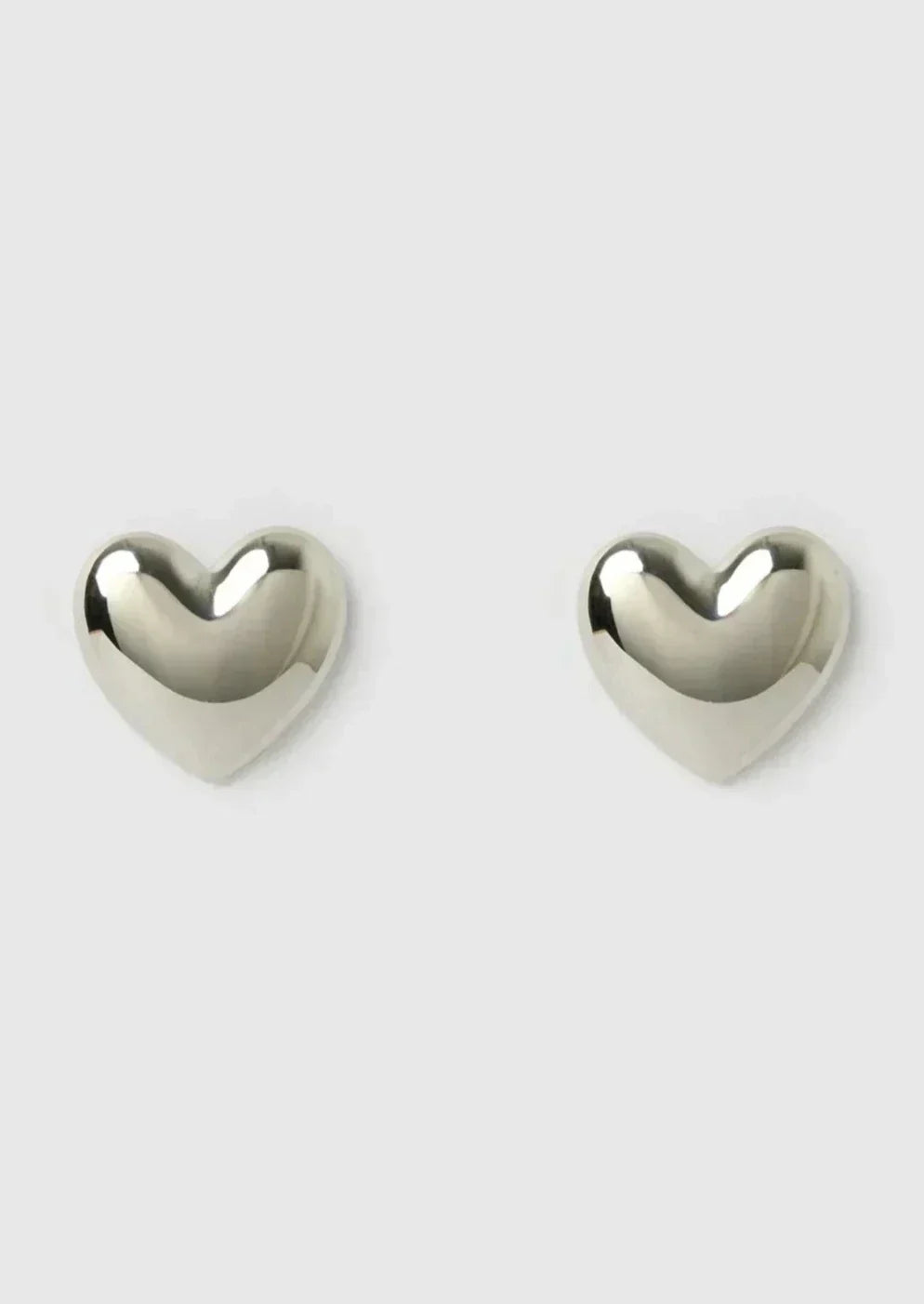Darcy - Earrings Gold and Silver Heart-Shaped Handcrafted Hypoallergenic