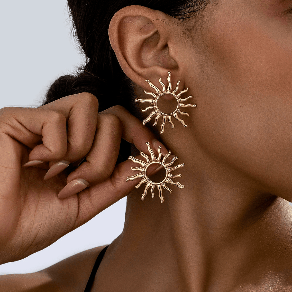 Krista - Sun Stud Earrings
